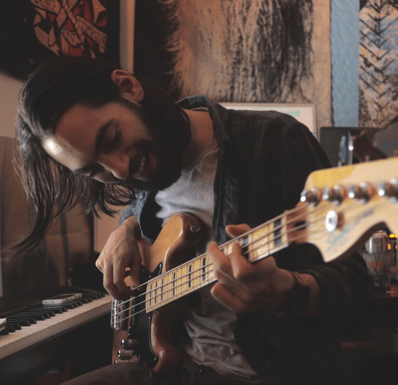 Picture of Tyler Jones playing bass